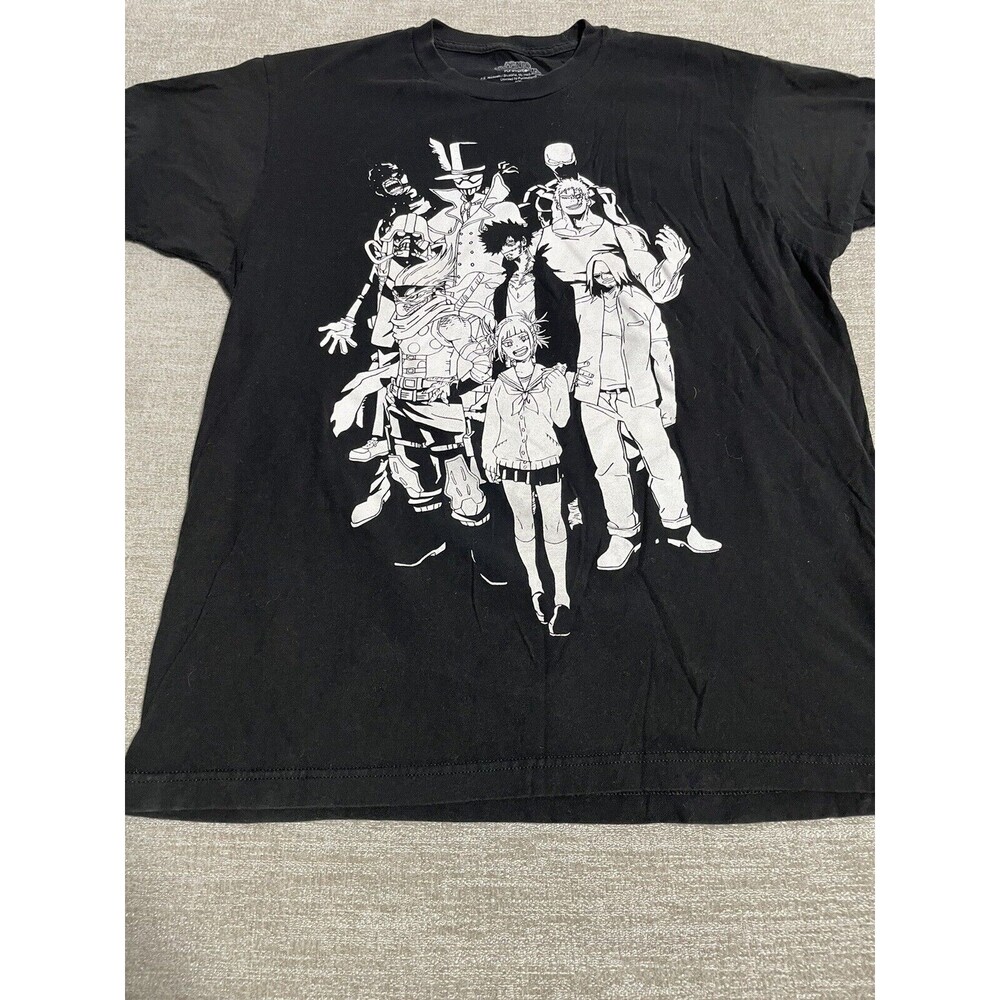 My Hero Academy Shirt Adult Large Vanguard Action Squad Black Shirt